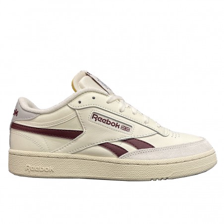 Revenge / Classic / REEBOK Chalk Maroon Pure C sneakers Club Leather shoes - Grey