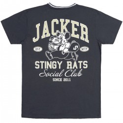 JACKER Stingy navy Tee-shirt