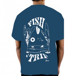 FARCI Tee-shirt Fish Bleu...