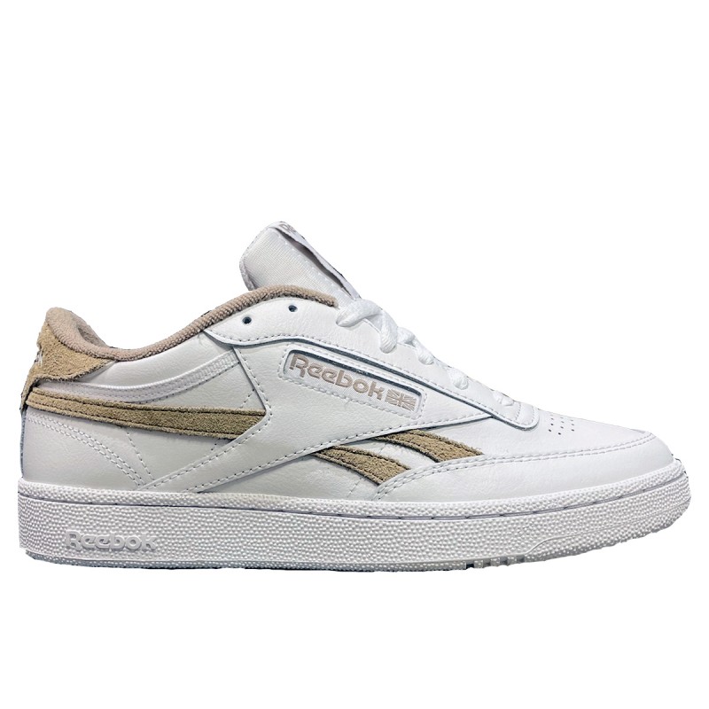 Reebok Club C revenge sneakers in off-white with beige detail