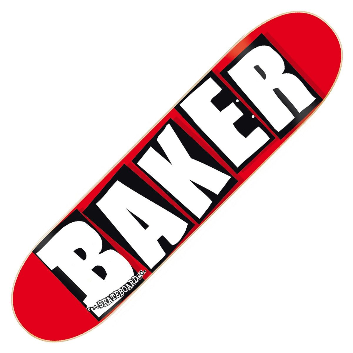 BAKER Skateboard Complete LOGO BLACK/WHITE 8.125' Black Trucks Black Wheels 